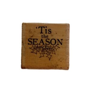 Holiday Season Wooden Stamp